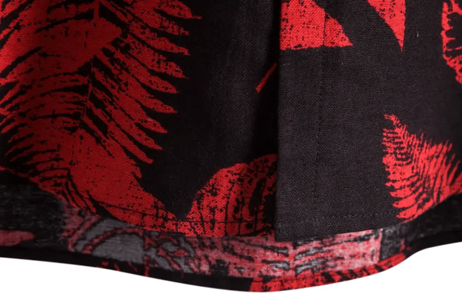Hawaiian shirts - Black and Red Summer Shirt - Image 4