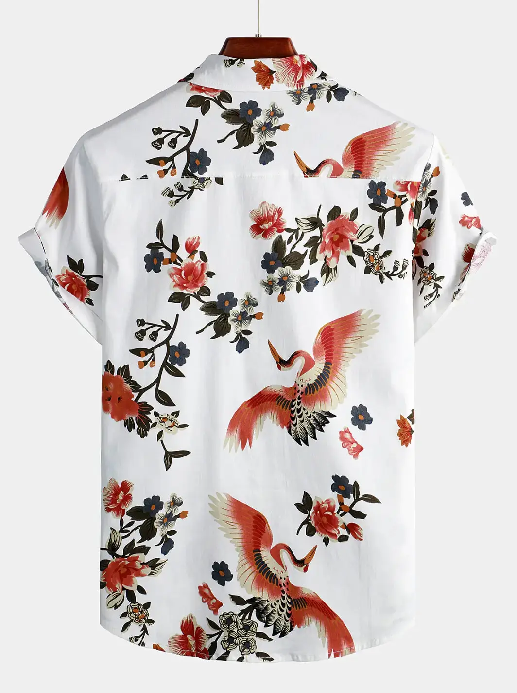 Casual Floral Print Short Sleeve Shirt - Image 2